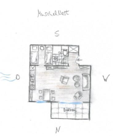 Fewo1846 Strandresidenz Wassersleben - Muschelnest - Stilvolles Studioapartment Mit Balkon Harrislee Eksteriør bilde